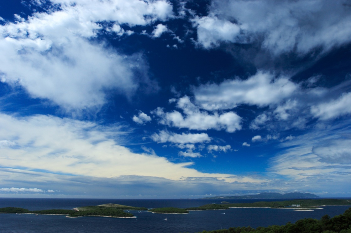 Landscape; Pakleni otoci near island of Hvar, Croatia